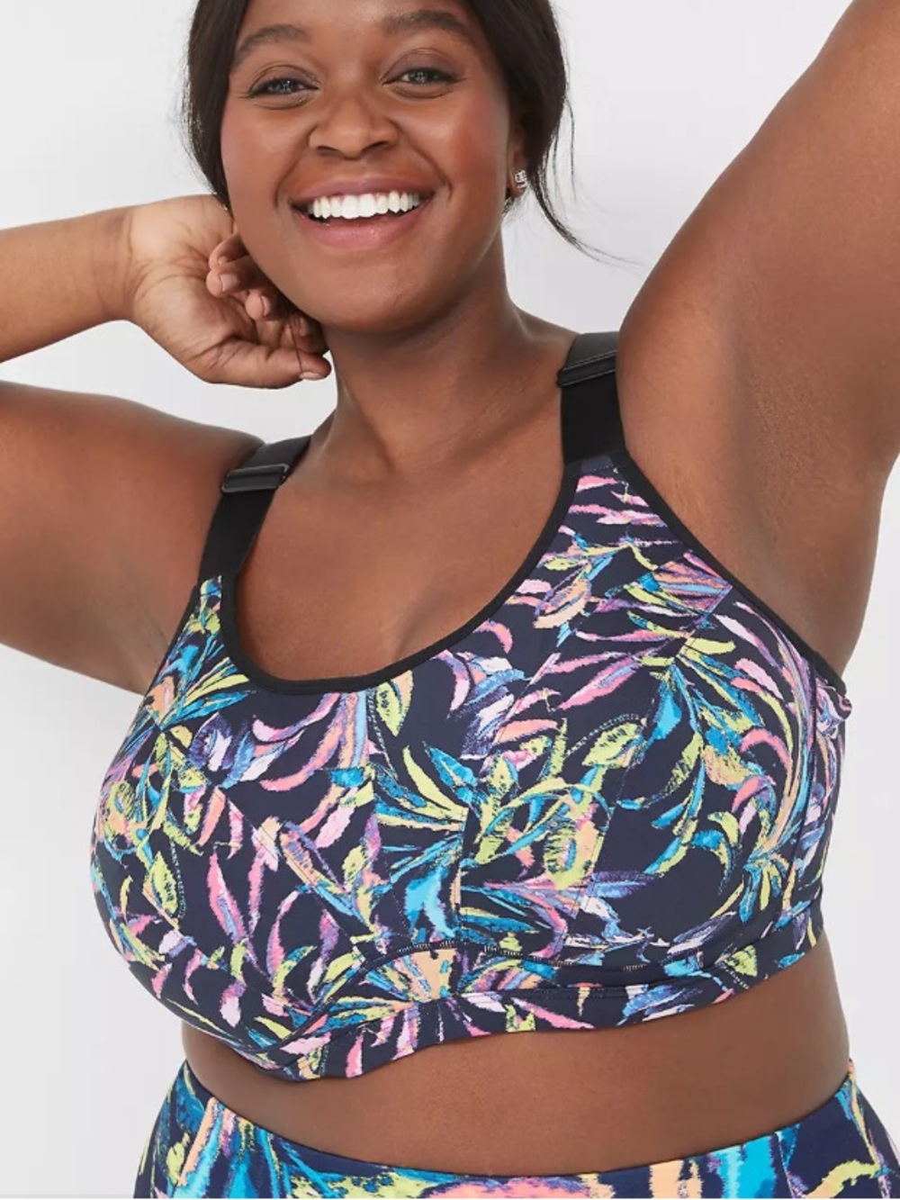LIVI Size 46DD High-Impact Wicking Underwire Sports Bra EUC